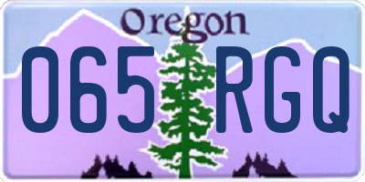 OR license plate 065RGQ