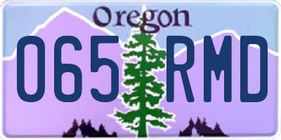 OR license plate 065RMD