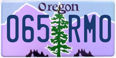 OR license plate 065RMO
