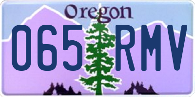 OR license plate 065RMV