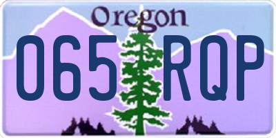 OR license plate 065RQP