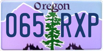 OR license plate 065RXP