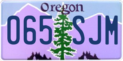 OR license plate 065SJM