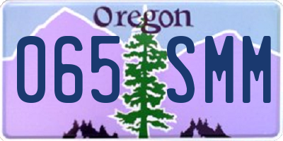 OR license plate 065SMM