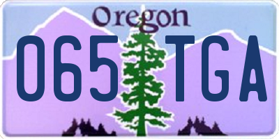 OR license plate 065TGA