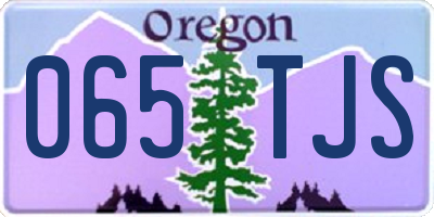 OR license plate 065TJS