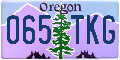 OR license plate 065TKG