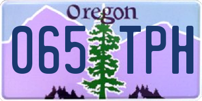 OR license plate 065TPH