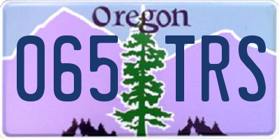 OR license plate 065TRS