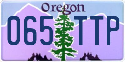 OR license plate 065TTP
