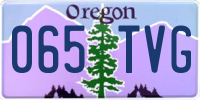 OR license plate 065TVG