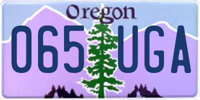 OR license plate 065UGA