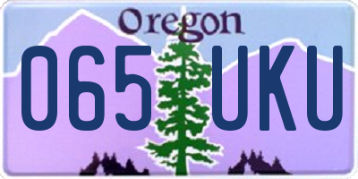 OR license plate 065UKU