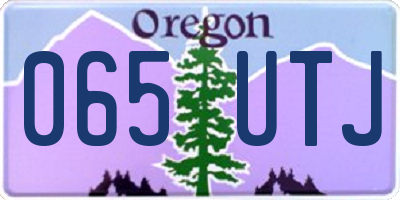 OR license plate 065UTJ