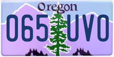 OR license plate 065UVO