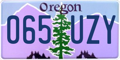 OR license plate 065UZY