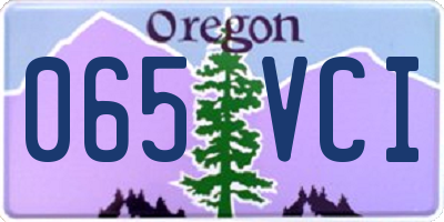 OR license plate 065VCI