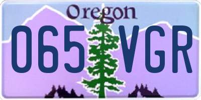 OR license plate 065VGR