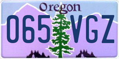 OR license plate 065VGZ
