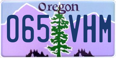 OR license plate 065VHM