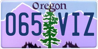 OR license plate 065VIZ