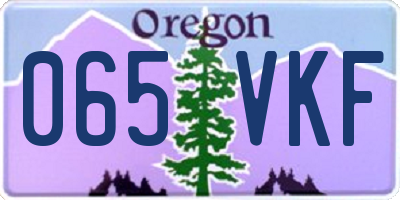 OR license plate 065VKF
