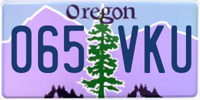 OR license plate 065VKU
