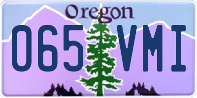 OR license plate 065VMI