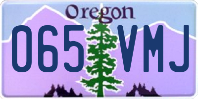 OR license plate 065VMJ