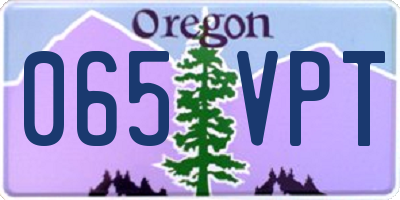 OR license plate 065VPT