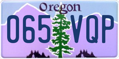 OR license plate 065VQP