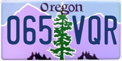 OR license plate 065VQR