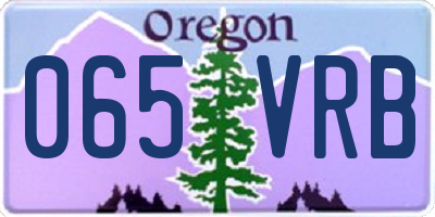 OR license plate 065VRB