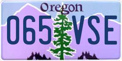 OR license plate 065VSE