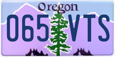 OR license plate 065VTS