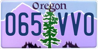 OR license plate 065VVO
