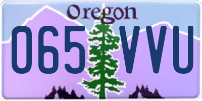 OR license plate 065VVU