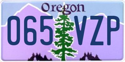 OR license plate 065VZP