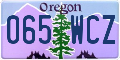 OR license plate 065WCZ