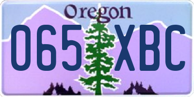 OR license plate 065XBC