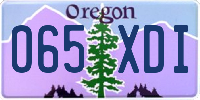 OR license plate 065XDI