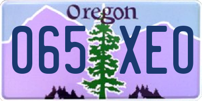 OR license plate 065XEO