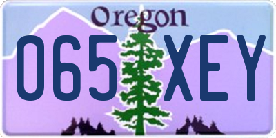 OR license plate 065XEY