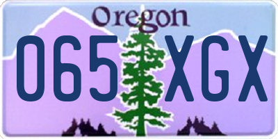 OR license plate 065XGX