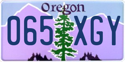 OR license plate 065XGY