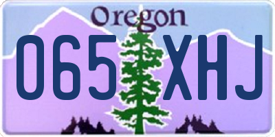 OR license plate 065XHJ