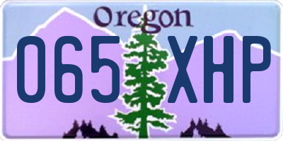 OR license plate 065XHP