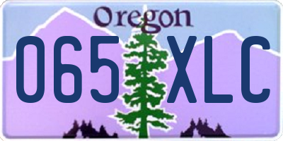 OR license plate 065XLC