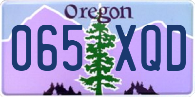 OR license plate 065XQD