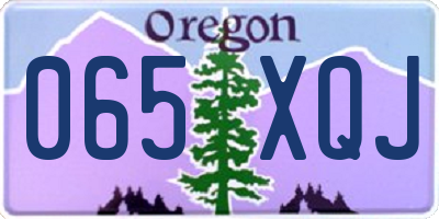 OR license plate 065XQJ